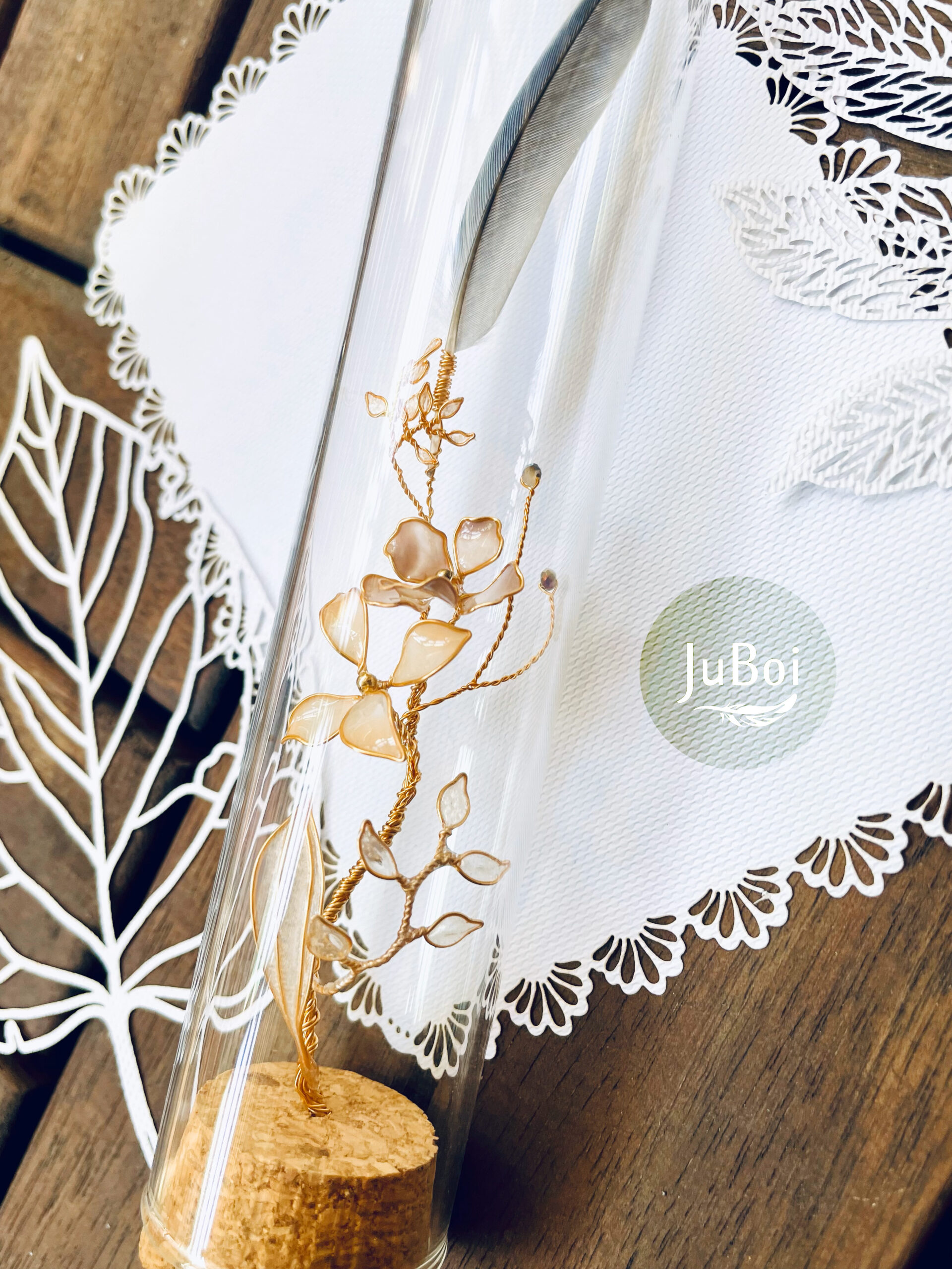 JuBoi-羽毛花藝-太平洋鸚鵡-飛羽01