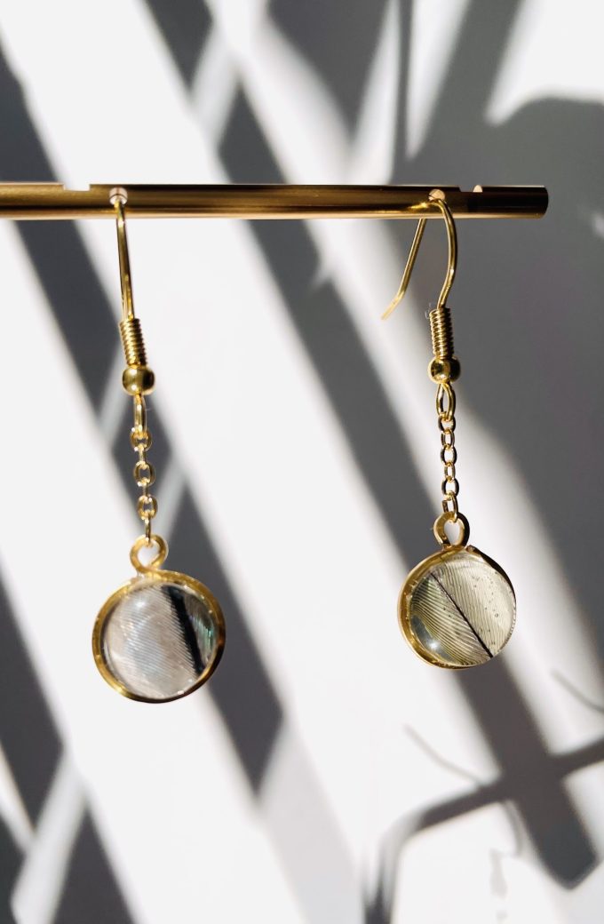 Juboi-鳥寶羽毛耳環02