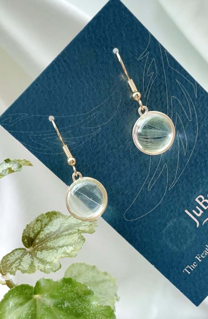 Juboi-鳥寶羽毛耳環05