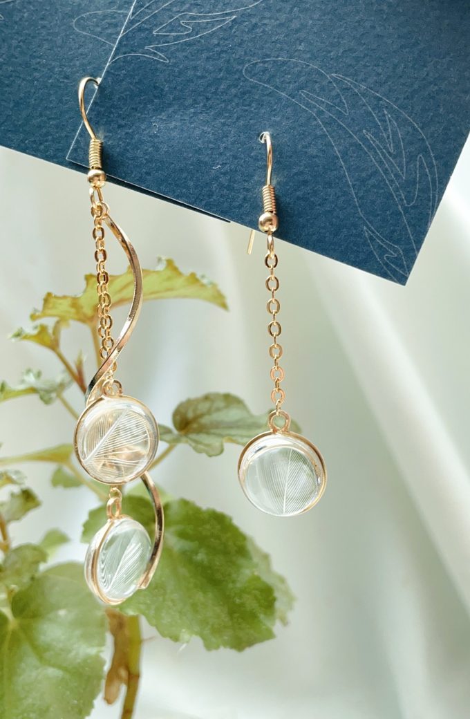 Juboi-鳥寶羽毛耳環06