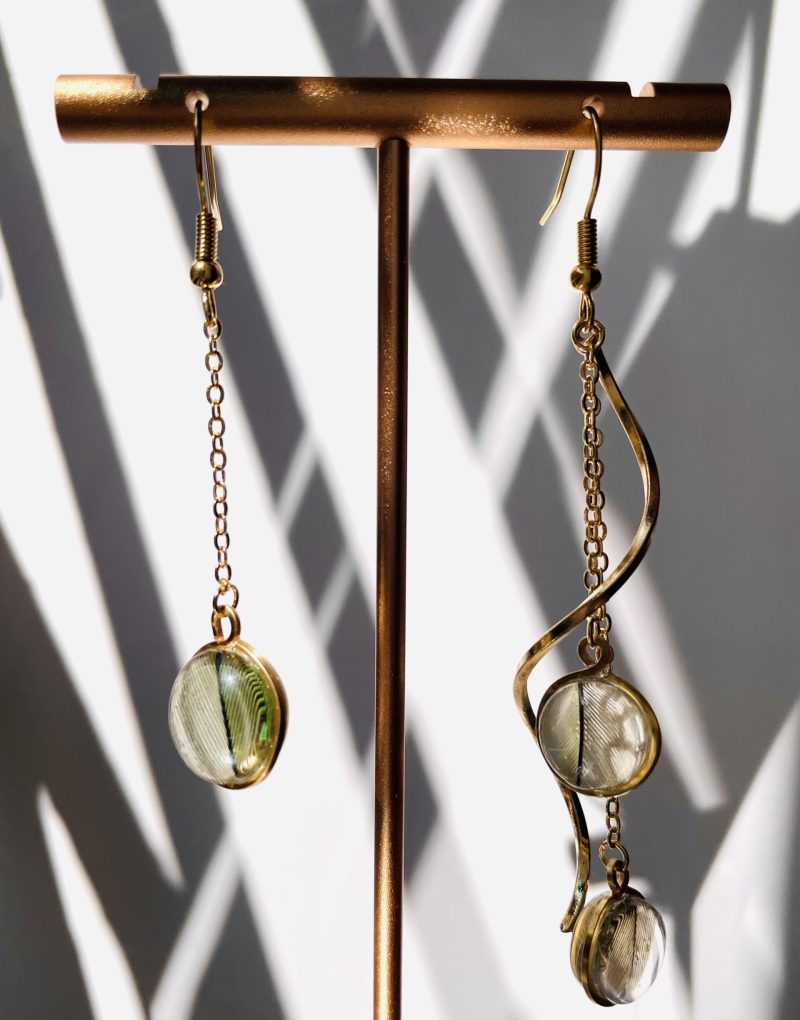 Juboi-鳥寶羽毛耳環08