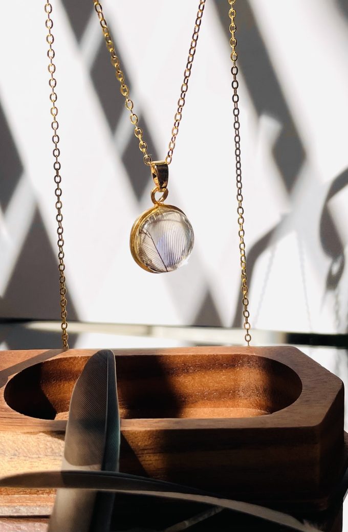 Juboi-鳥寶羽毛項鍊01